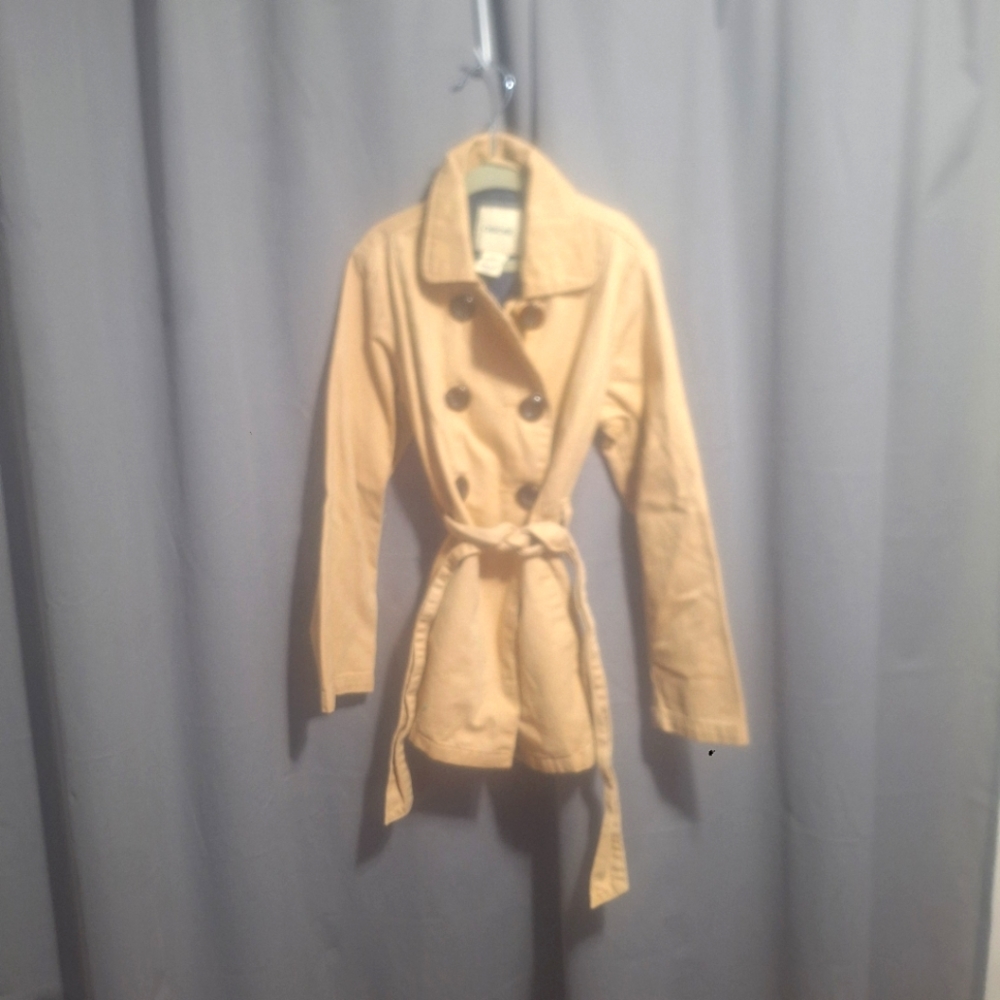 Cherokee size 6 little girls size 6 light brown trench coat